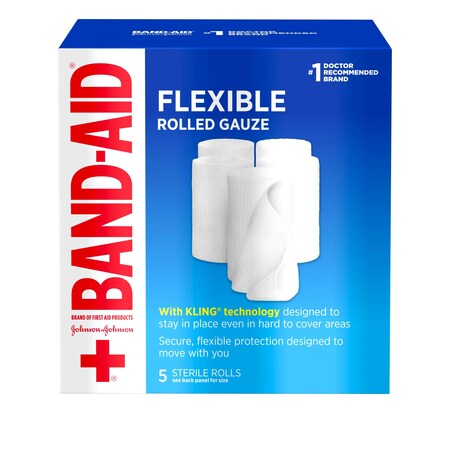 Band-Aid Band Aid Flex Gauze 3x1.2 Yard Roll 5 Count, PK12 1118767